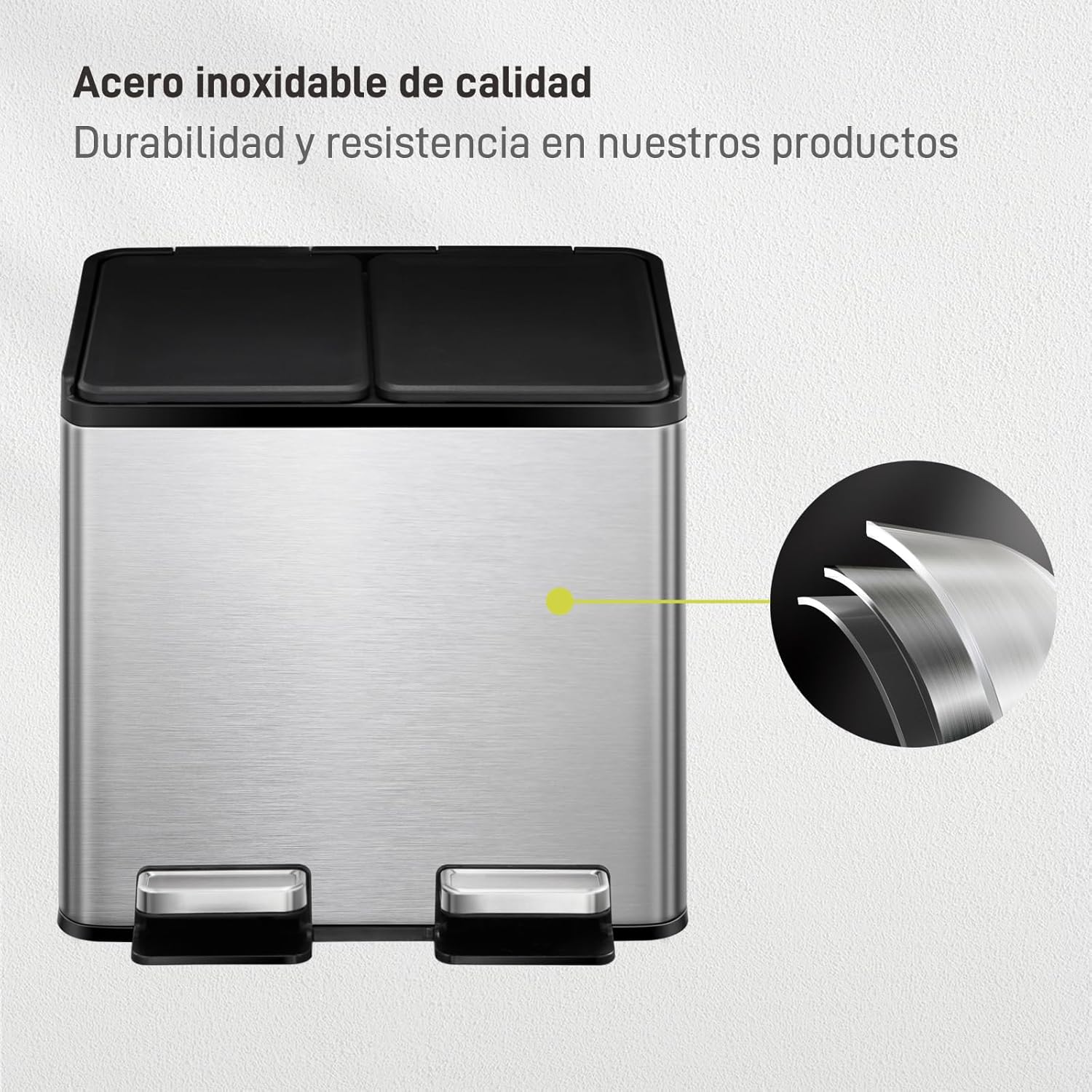 Bote de Basura 10L+10L Essential Recycler