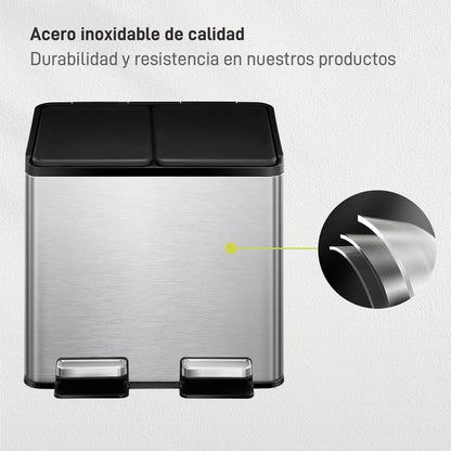 Bote de Basura 10L+10L Essential Recycler