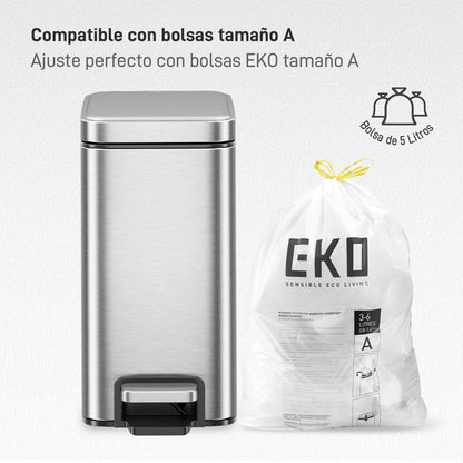 Bote de basura con pedal EKO Genie 5L