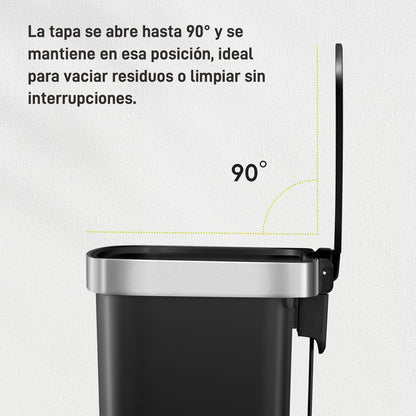 Bote de basura 25L+25L Hana Recycler con ruedas integradas.