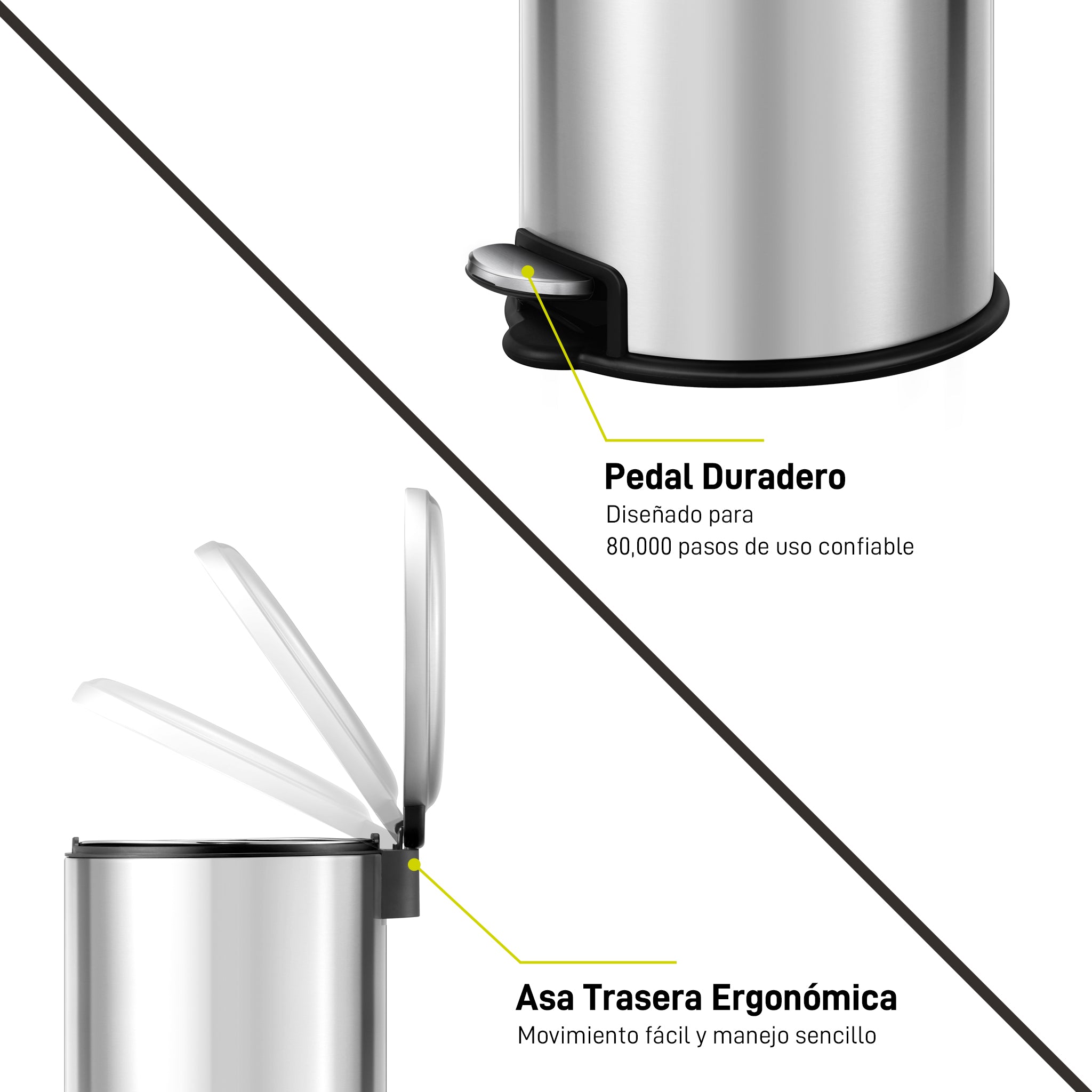 Bote de basura con pedal EKO Serene 30L