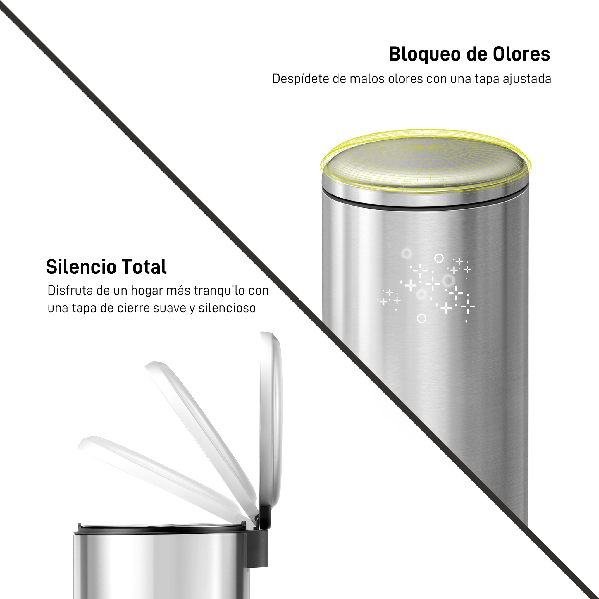 Bote de basura con pedal EKO Serene 30L