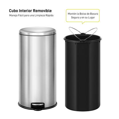 Bote de basura con pedal EKO Serene 30L