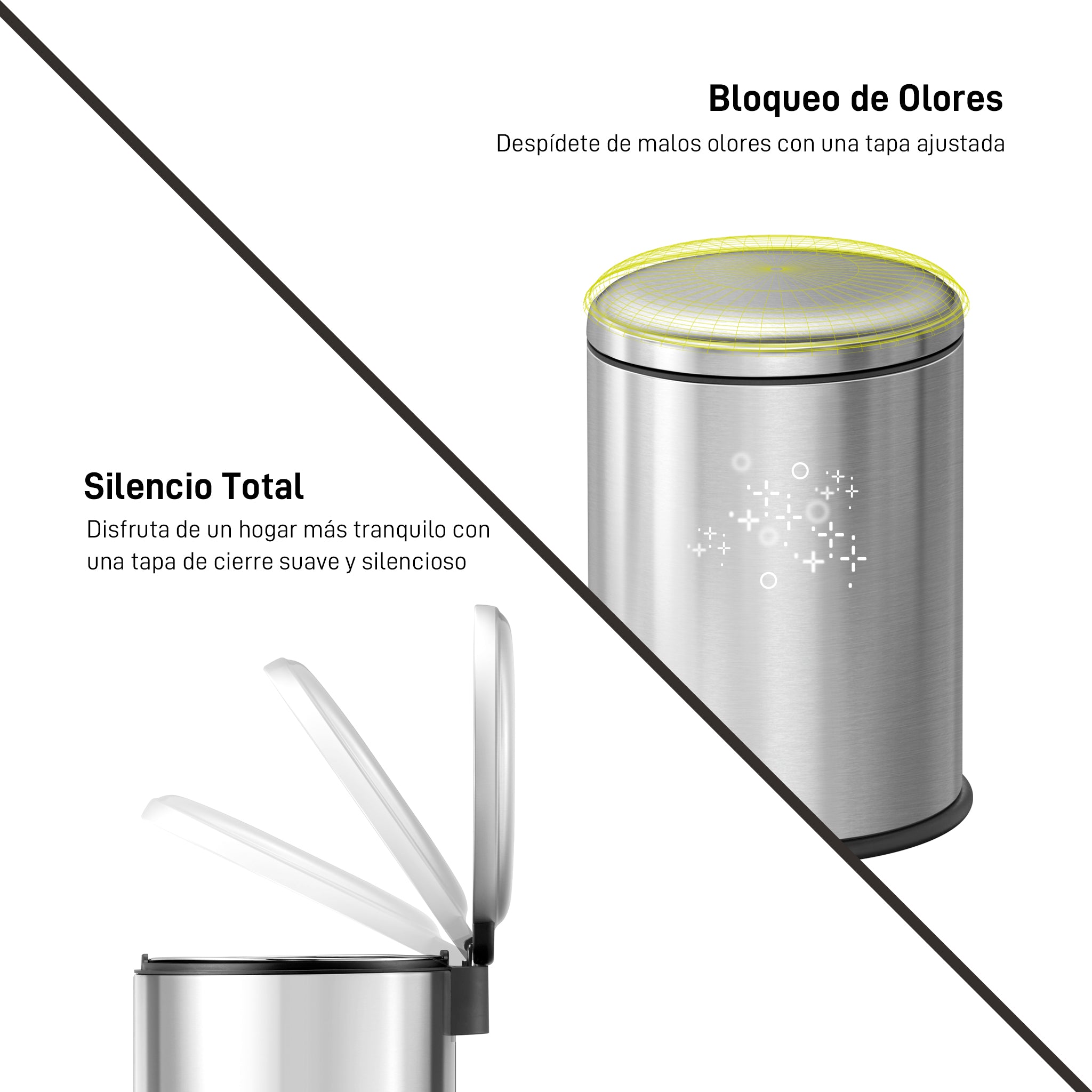 Bote de basura con pedal EKO Serene 5L