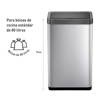 Bote de basura Inteligente con Sensor Automatico 80L EKO Mirage