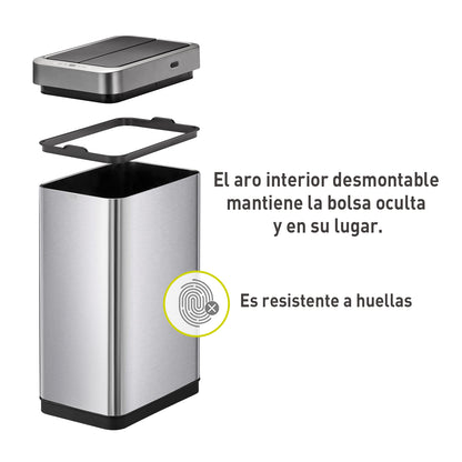 Bote de basura Sensor 45L EKO Mirage Phantom