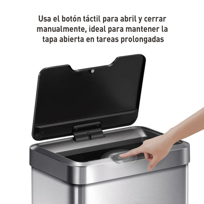 Bote de basura Inteligente con Sensor Automatico 50L EKO Mirage
