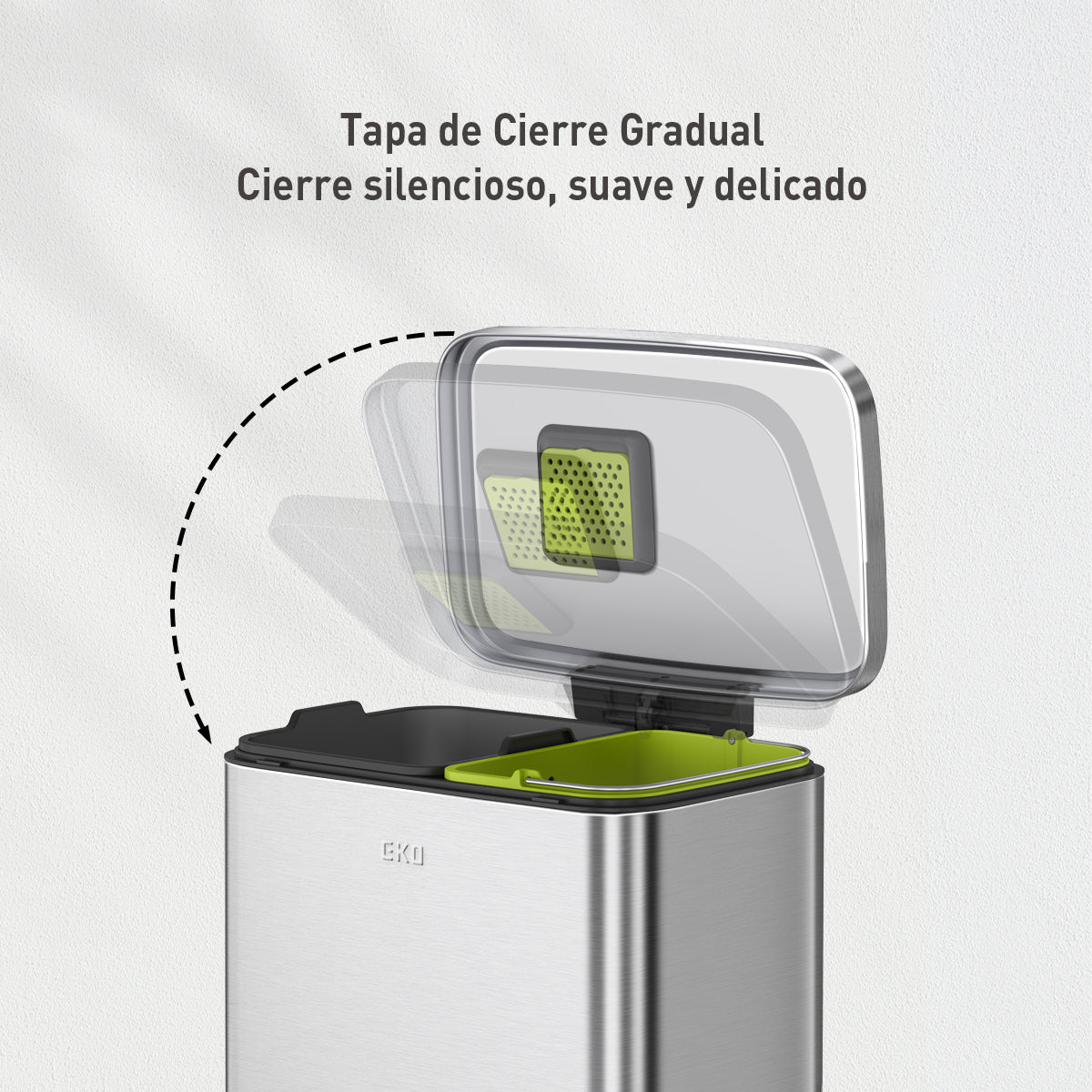 Bote de basura cocina Recycler 25+20L EKO Madison