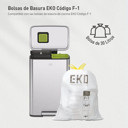 Bote de basura cocina Recycler 25+20L EKO Madison