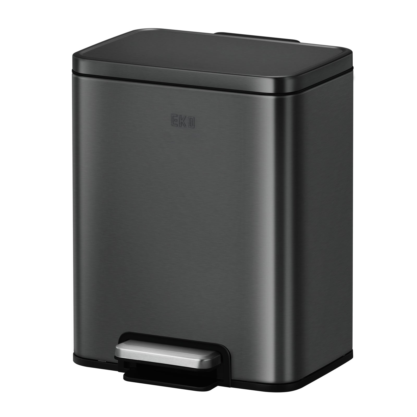 Bote de basura Negro con pedal 12L EKO Madison