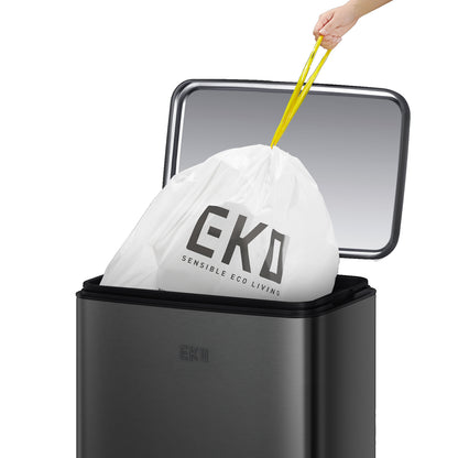 Bote de basura Negro con pedal 12L EKO Madison