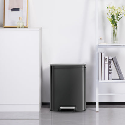 Bote de basura Negro con pedal 20L EKO Madison