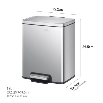 Bote de basura con pedal 12L EKO Madison