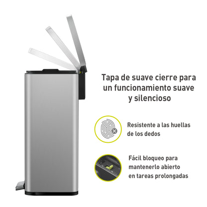 Bote de basura con pedal 50L EKO Madison