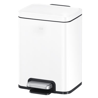 Bote de basura blanco con tapa 6L EKO Madison