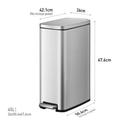 Bote de basura cocina 45L EKO Stella