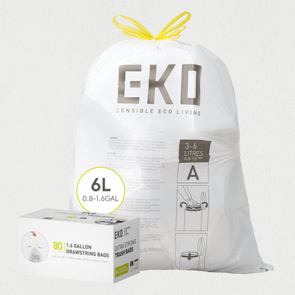 Bolsas  Bote De Basura 3-6 Litros Tamaño A 80 Bolsas EKO