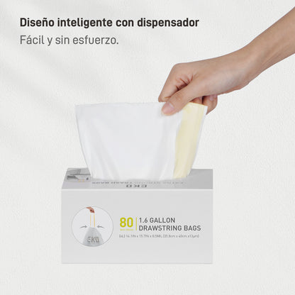 Bolsas  Bote De Basura 3-6 Litros Tamaño A 80 Bolsas EKO
