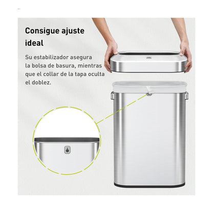 Bote de basura comercial 60L EKO Urban Slim