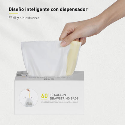 Bolsas  Bote De Basura 40-60 Litros Tamaño F. 60 Bolsas EKO