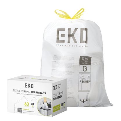 Bolsas  Bote De Basura 50-90 Litros Tamaño G. 60 Bolsas EKO