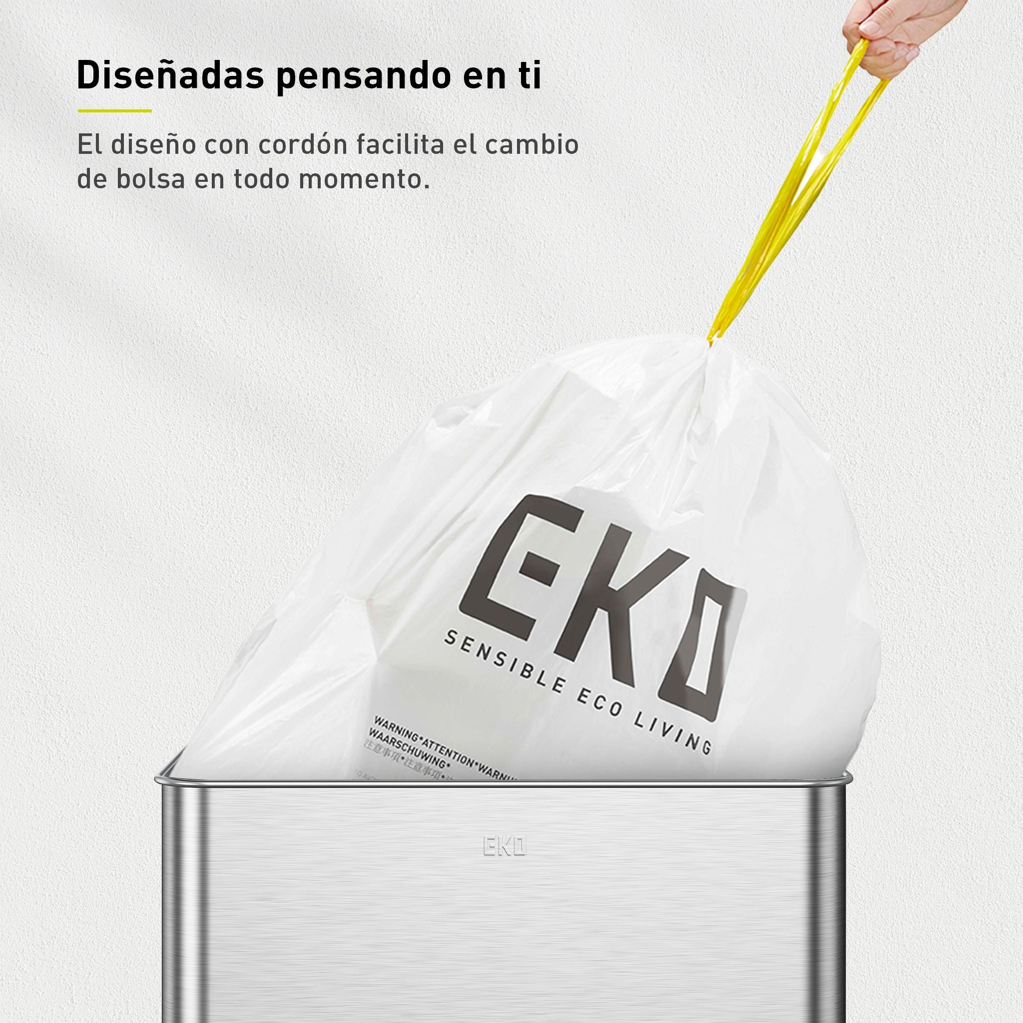 Bolsas  Bote De Basura 50-90 Litros Tamaño G. 60 Bolsas EKO