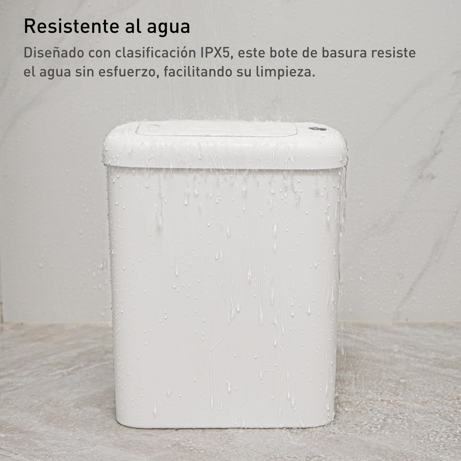 Bote de Basura Automático Slim 10 L con Sensor de Movimiento y Luz para Uso Nocturno