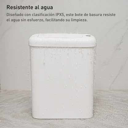 Bote de Basura Automático Slim 10 L con Sensor de Movimiento y Luz para Uso Nocturno