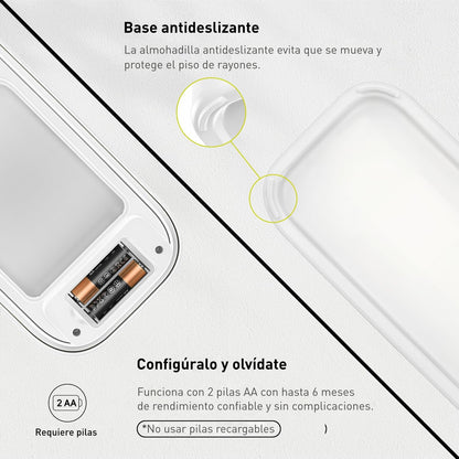 Bote de Basura Automático Slim 10 L con Sensor de Movimiento y Luz para Uso Nocturno