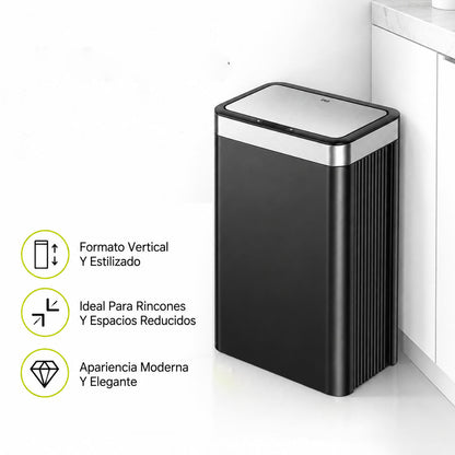 EKO Econova Resin Cubo de Basura con Sensor 50 L Negro