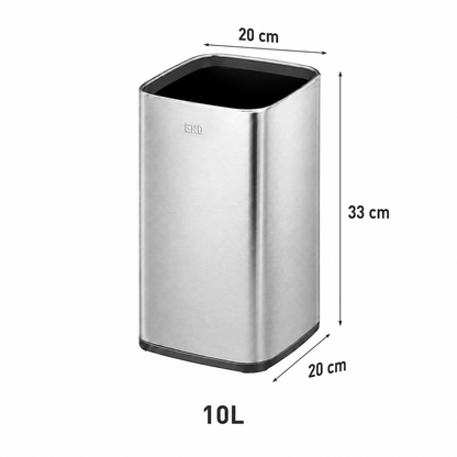 Bote de Basura para Oficina Laguna 10L Metal Tapa Abierta.