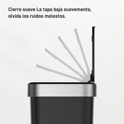 Bote de basura Sensor Aro Metal 50L EKO Hana