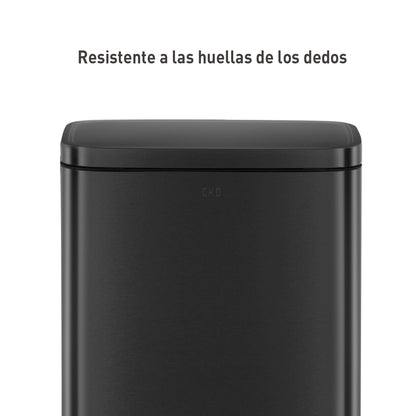 Bote de basura Negro con pedal 50L EKO Madison