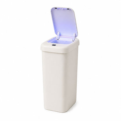 Bote de Basura Automático Slim 10 L con Sensor de Movimiento y Luz para Uso Nocturno