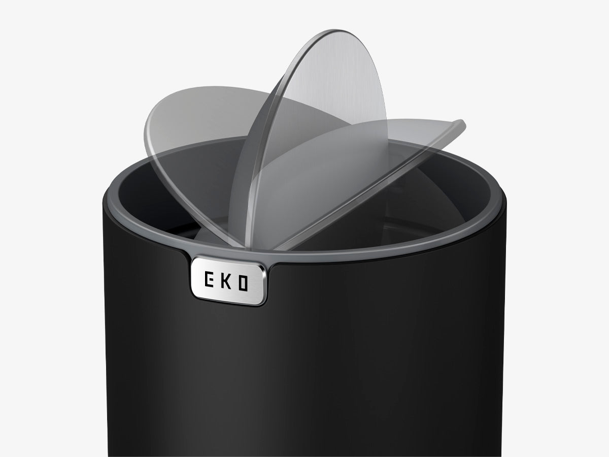 EKO - Fandy - Bote de Basura Pequeño 2,2 L Negro
