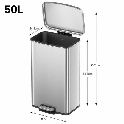 EKO - Titus - Bote de Basura Pedal 50 L