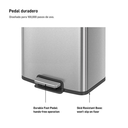 EKO - Titus - Bote de Basura Pedal 50 L