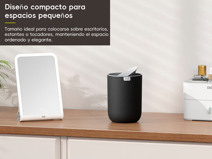 EKO - Fandy - Bote de Basura Pequeño 2,2 L Negro