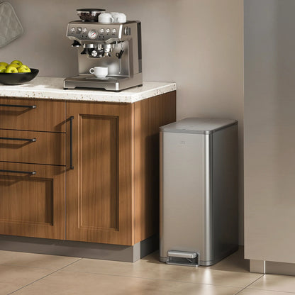 EKO - X-Wing - Cubo Pedal 50 L Acero Inoxidable Cocina