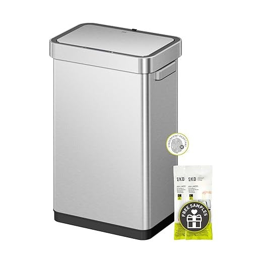 EKO - Nova Mirage - Bote de Basura con Sensor 30 L + 30 L
