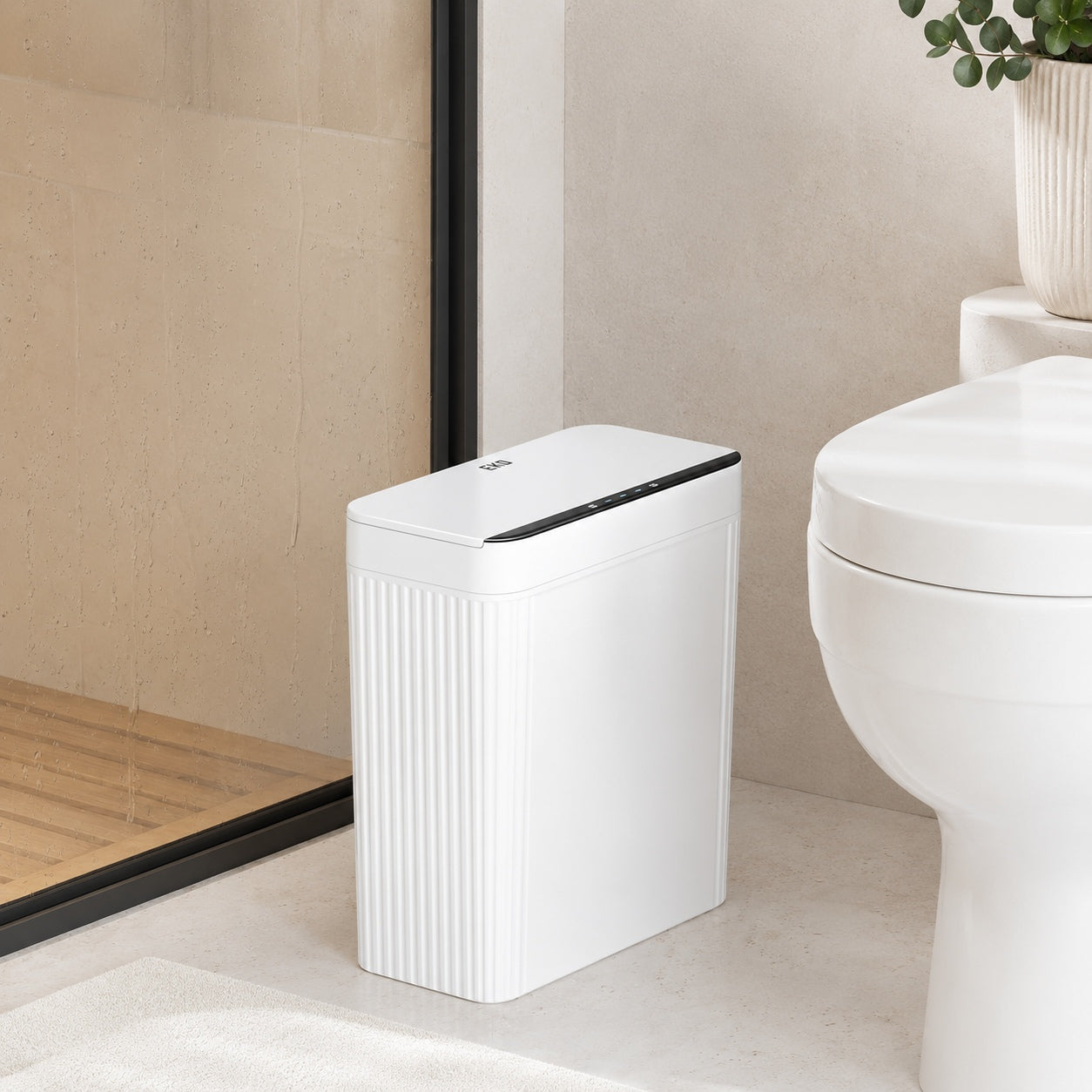 EKO - Brio - Bote de Basura con Sensor 10 L Blanco