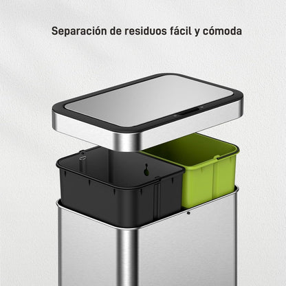 EKO - Nova Mirage - Bote de Basura con Sensor 30 L + 30 L