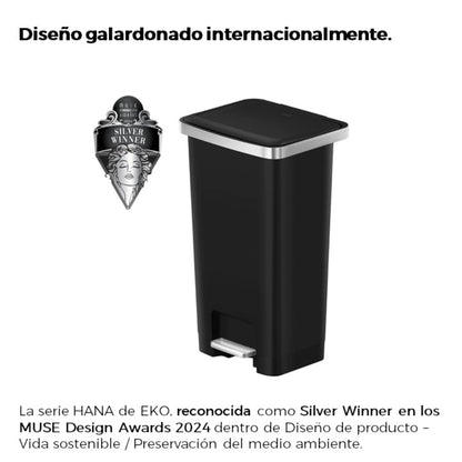 Bote de basura Pedal 45L EKO Hana