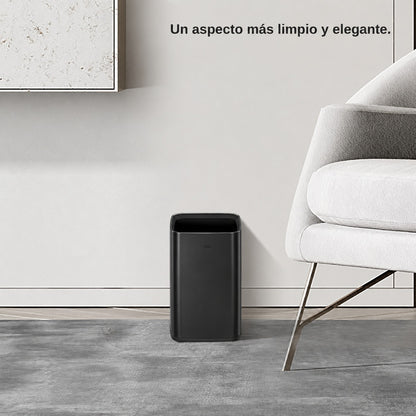 Bote de basura para baño 10L con tapa de basura de acero inoxidable